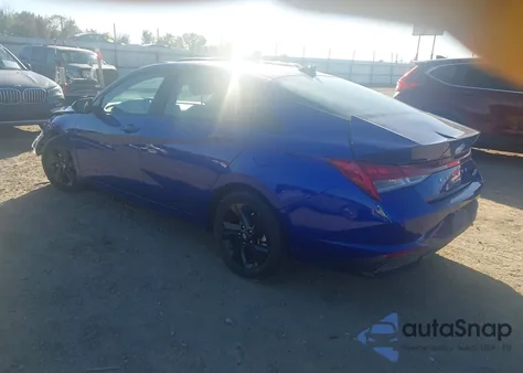 2023 Hyundai Elantra Hybrid Blue from USA, damaged, VIN KMHLM4AJ1PU068435